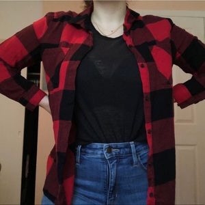 Black and red plaid flannel from H&M